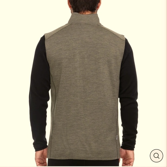 Minus 33 Granite Green Expedition Wilderness Wool Vest Full-zip Mockneck - Picture 3 of 11